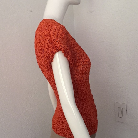 Bebe coral button down v neck Sweater - Picture 4 of 6